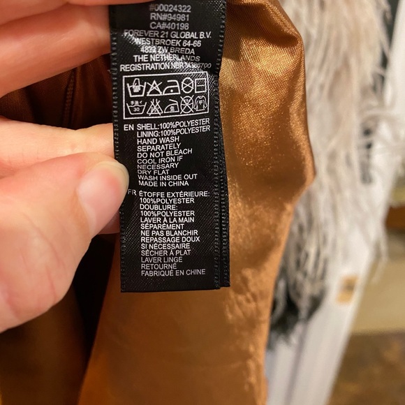 Adorable copper fit flare mini dress with horses - Picture 7 of 7